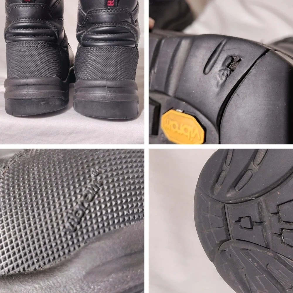 Red Wing Black Leather King Toe Work Boots Vibram Sole Sz 10.5-11? - Imperfect
